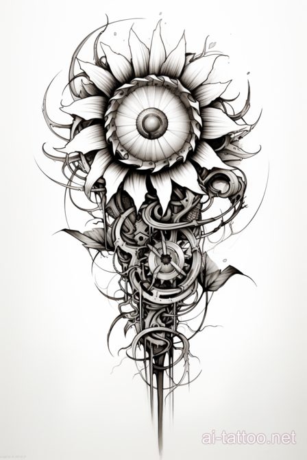  AI Sunflower Tattoo Ideas 22
